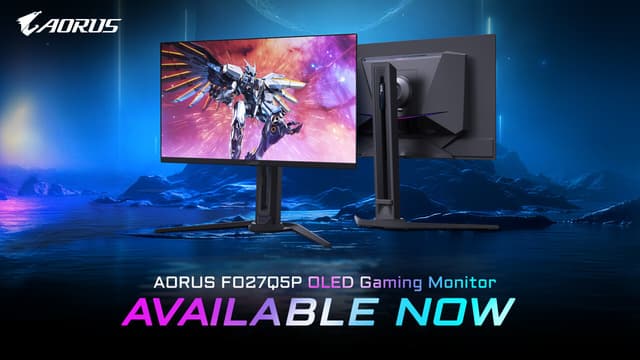 GIGABYTE Announces Availability of 27" QD-OLED Gaming Monitor AORUS FO27Q5P Featuring 500Hz Refresh Rate