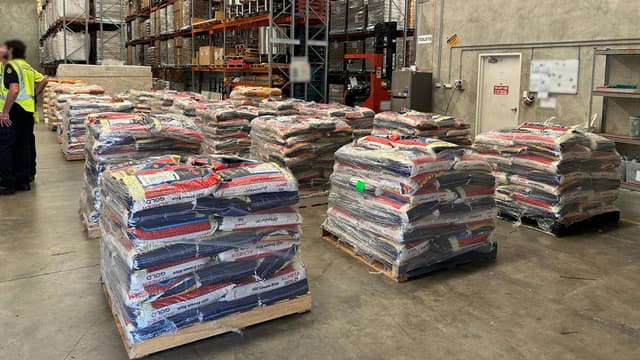More than $150m worth of meth hidden in rice seized