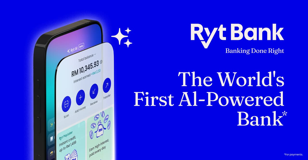 Malaysia Launches Ryt Bank -- The World's First AI-Powered Bank