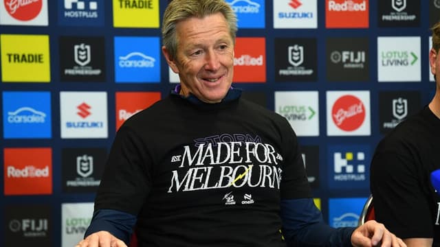 Melbourne Storm look to celebrate bronzed Bellamy