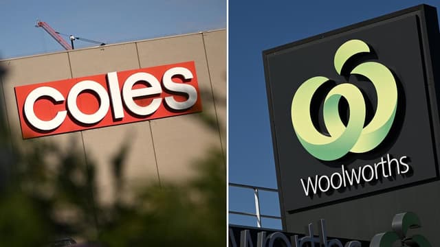 Shoppers check out of Woolies as Coles registers gains