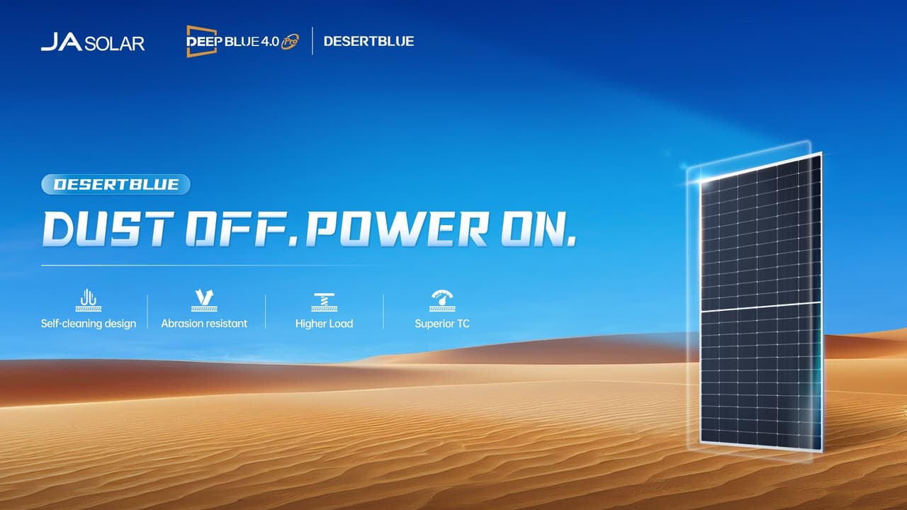 JA Solar Debuts DesertBlue to Power the Global Desert Solar Surge