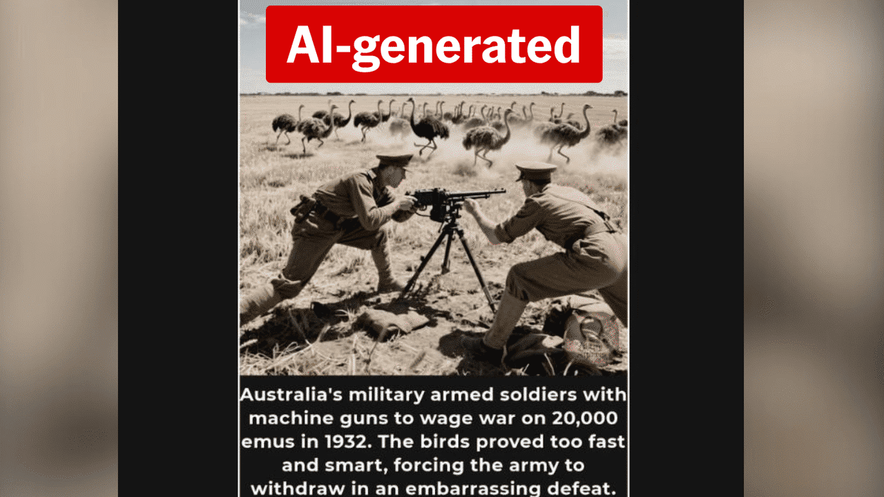 AI fakes distort Australia's past
