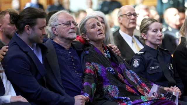 'My superhero': touching funeral tributes for slain cop