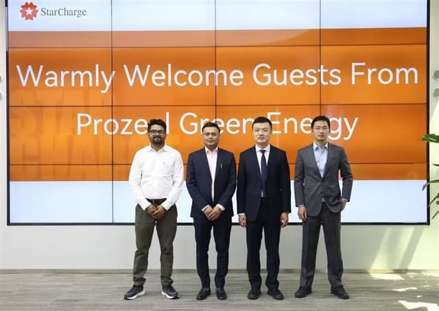 Starcharge Signs Landmark 1GWh BESS Solution Agreement with India's Leading EPC and IPP Prozeal Green Energy