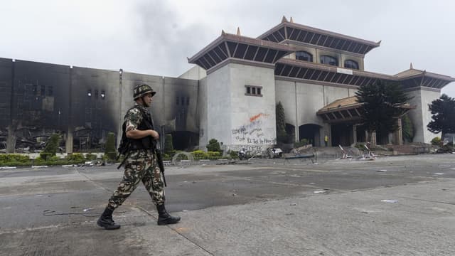 Soldiers guard Nepal's parliament after deadly protests