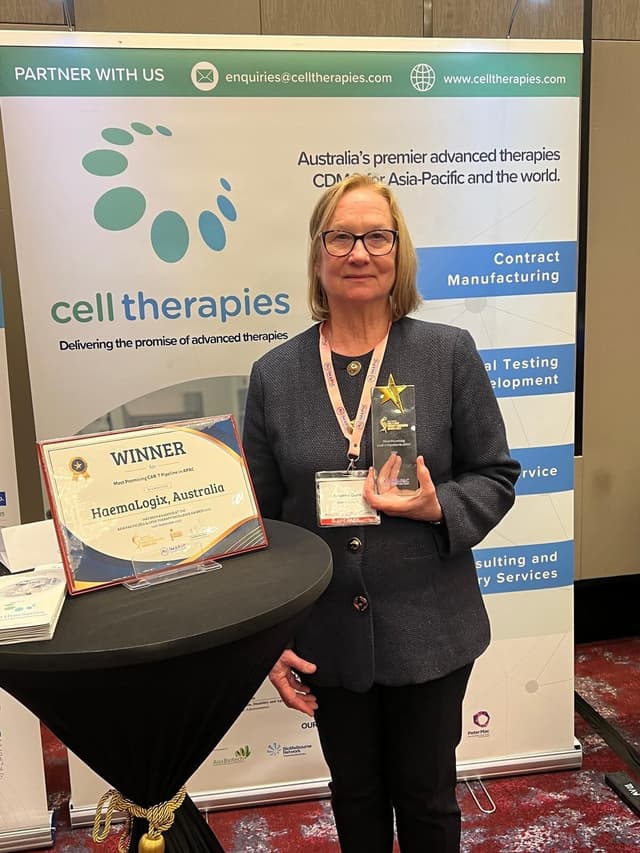 HaemaLogiX wins "Most Promising CAR-T Pipeline in APAC" at the Asia Pacific CGT¹ Excellence Awards 2025