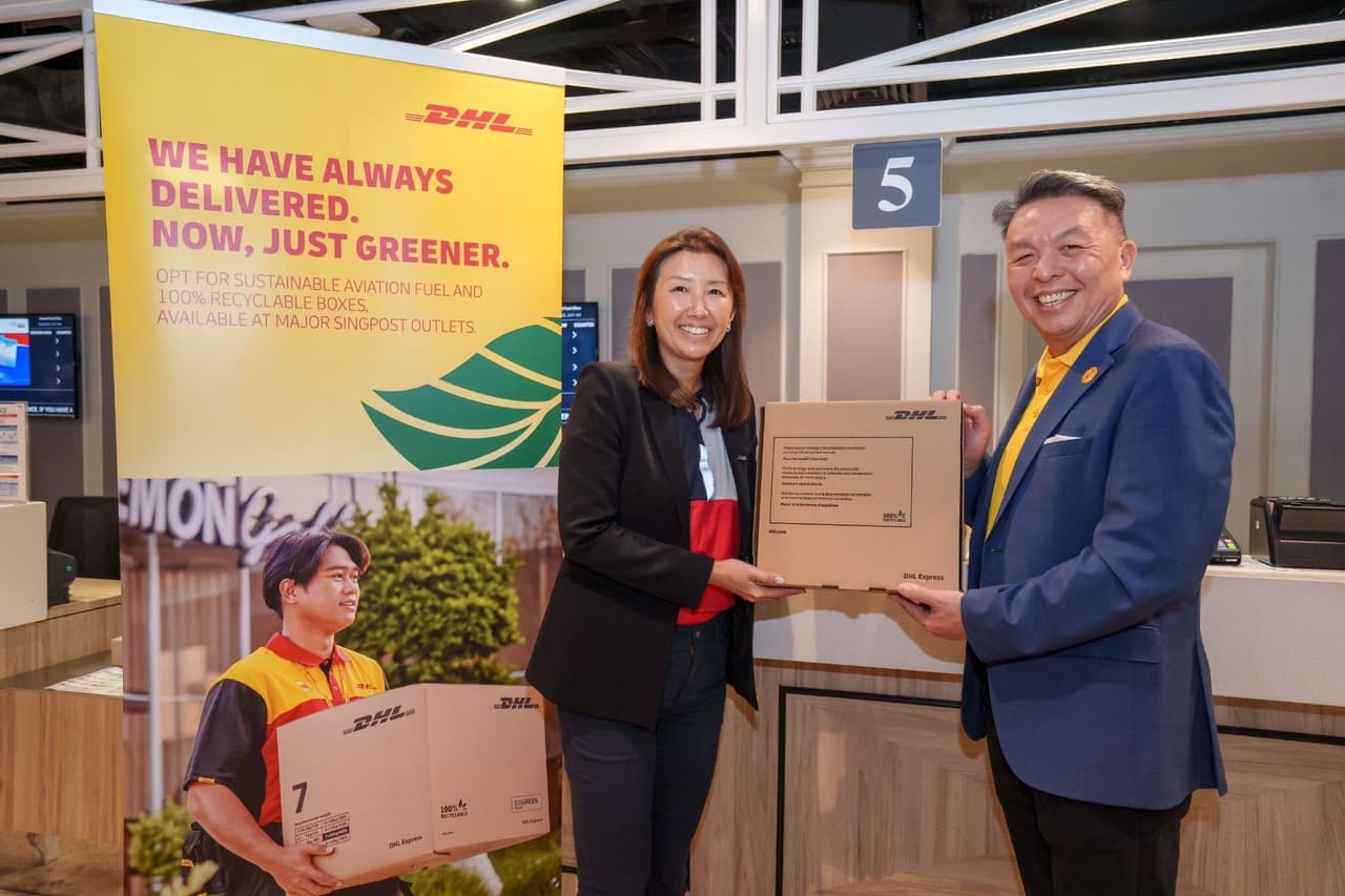 DHL Express and SingPost partner to offer emission-reduced and accessible international shipping services across Singapore