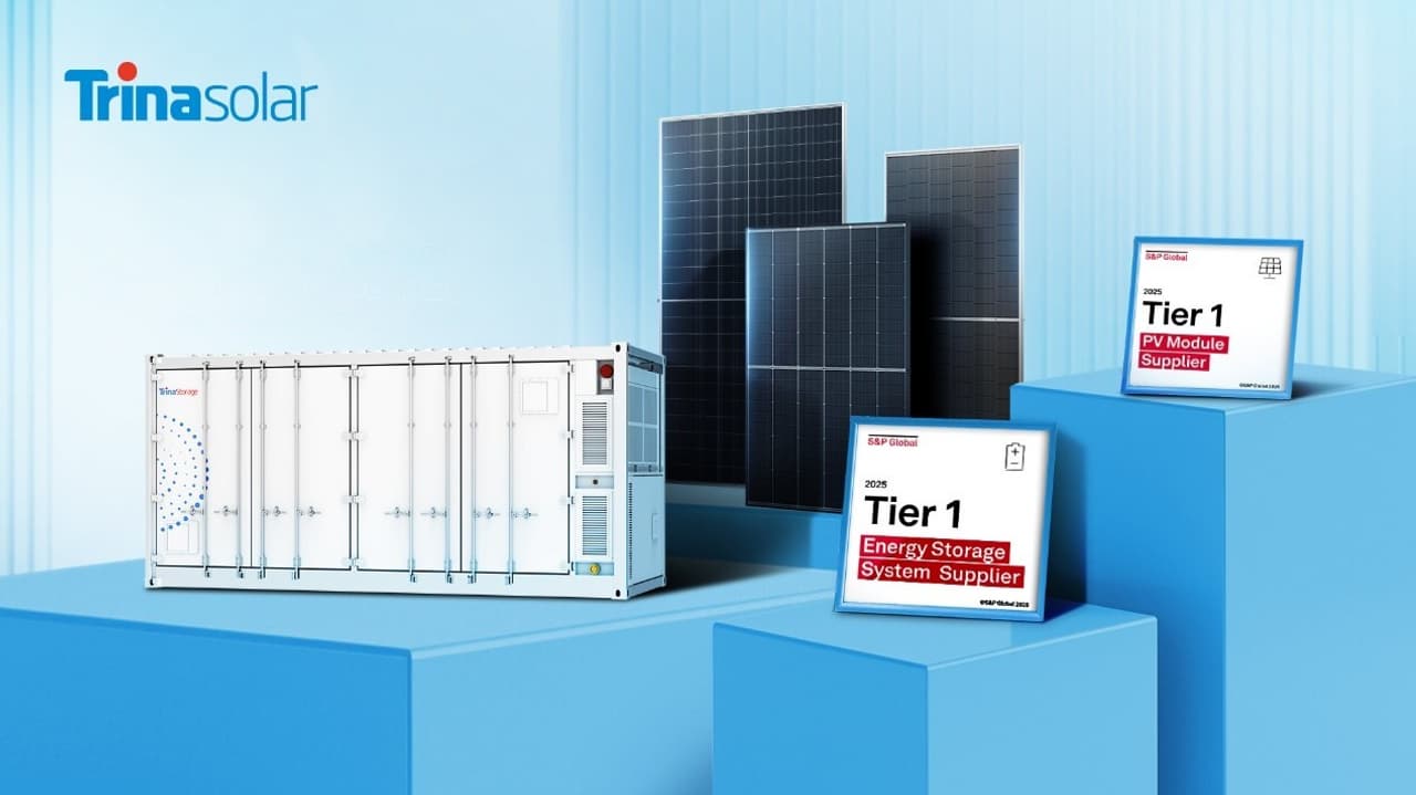 Trinasolar Named in S&P Global Commodity Insights' Premier Tier 1 List for PV Modules and Energy Storage Systems