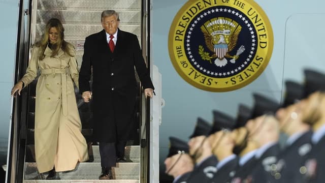 Trump arrives in Britain for second state visit