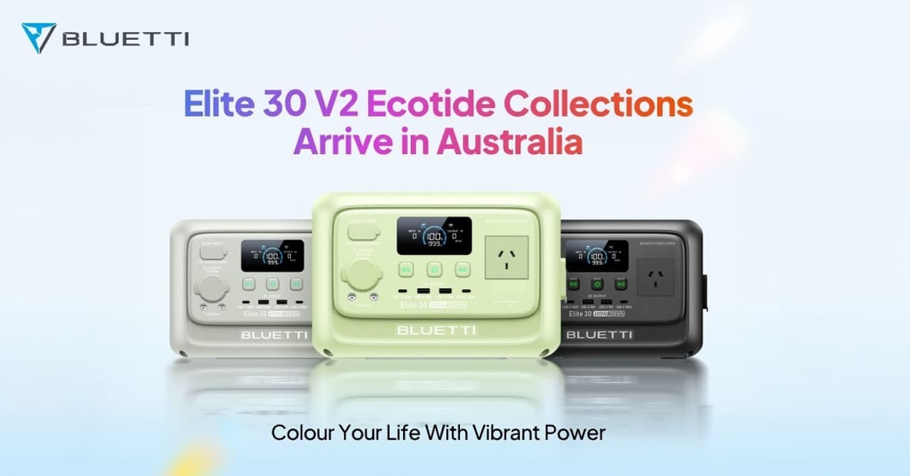 BLUETTI Launches Elite 30 V2 in Two New Colors for Australian Market