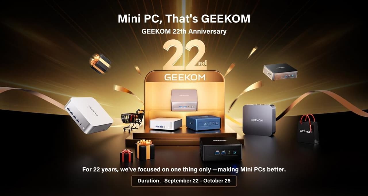 GEEKOM Celebrates 22 Years of Excellence: "Mini PC, That's GEEKOM"