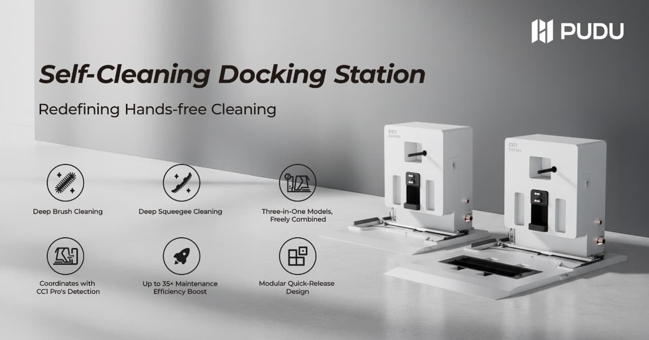 Pudu Robotics Launches Self-Cleaning Docking Station for PUDU CC1 Series - Redefining Hands-Free Cleaning