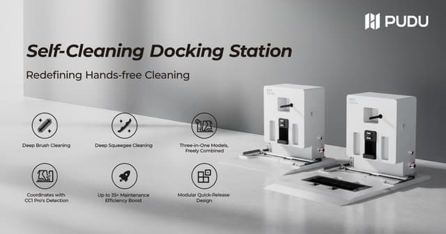 Pudu Robotics Launches Self-Cleaning Docking Station for PUDU CC1 Series - Redefining Hands-Free Cleaning