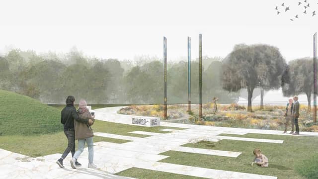 Vibrant memorial to kids lost in jumping castle tragedy