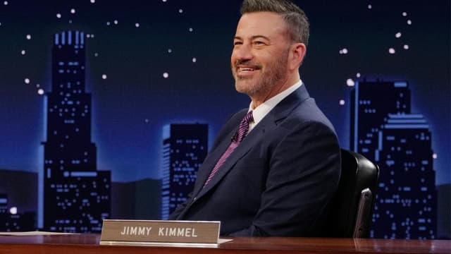 Jimmy Kimmel defends free speech as he returns to TV