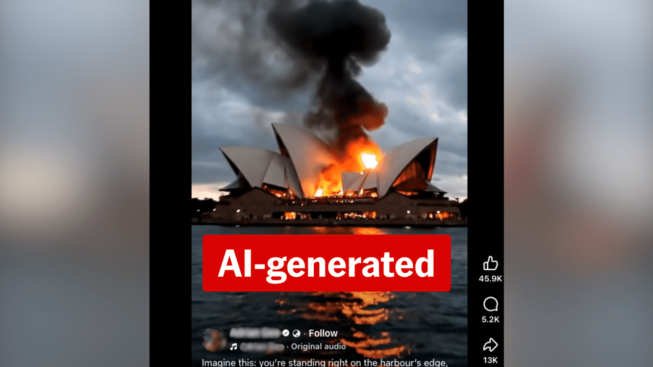 World-famous Australian landmark safe despite AI fire hoax