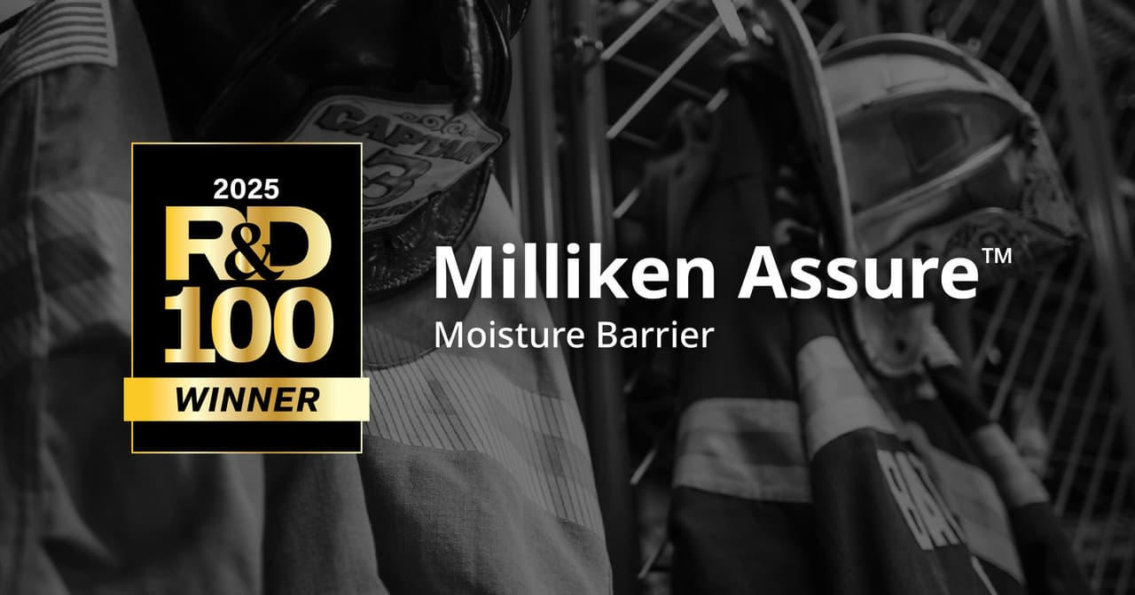 Milliken Assure™ Moisture Barrier Wins 2025 R&D 100 Award