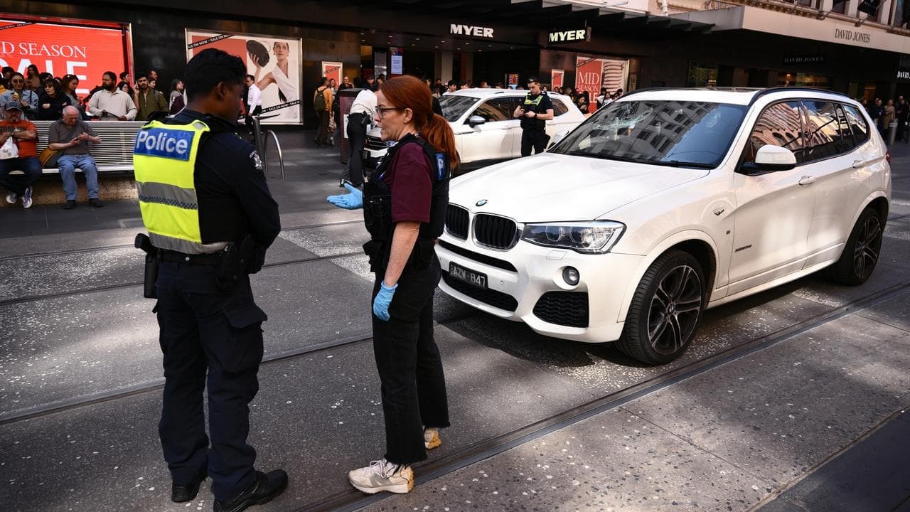 Police swoop on teens after stolen car hits pedestrian