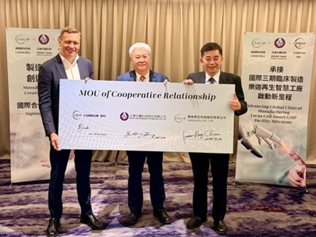 Locus Cell's Zhubei Smart GMP Facility Secures First International Phase III CDMO Manufacturing MOU with Cambium Bio