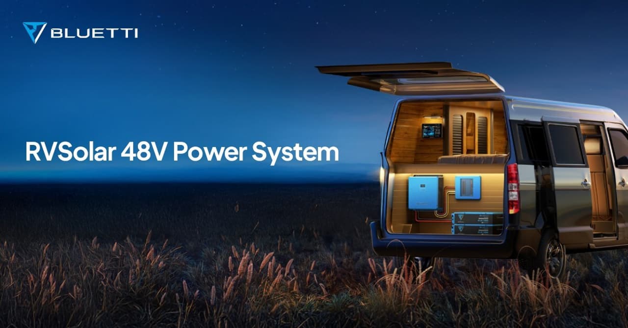 BLUETTI RVSolar 48V Power System Now Available to Streamline Caravans & Boats Installs