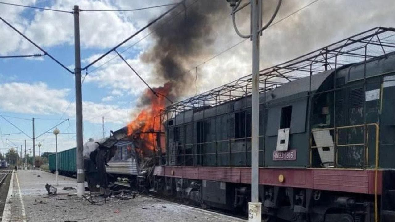 'Savage' Russian strike hits passenger train in Ukraine