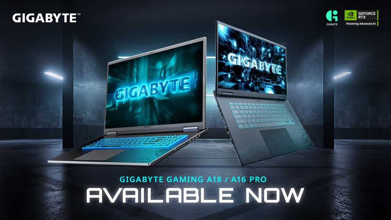 GIGABYTE Announces Availability of GAMING A16 PRO and GAMING A18 Laptops