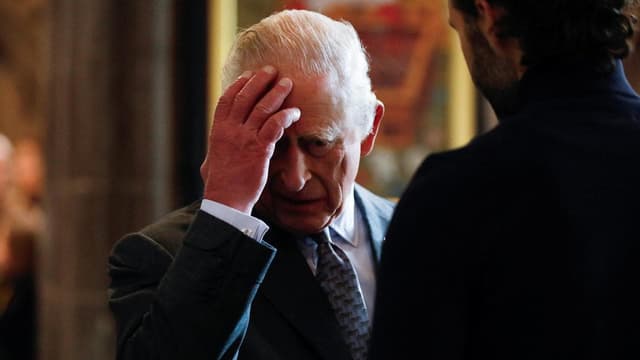 King Charles heckled by protester over Prince Andrew