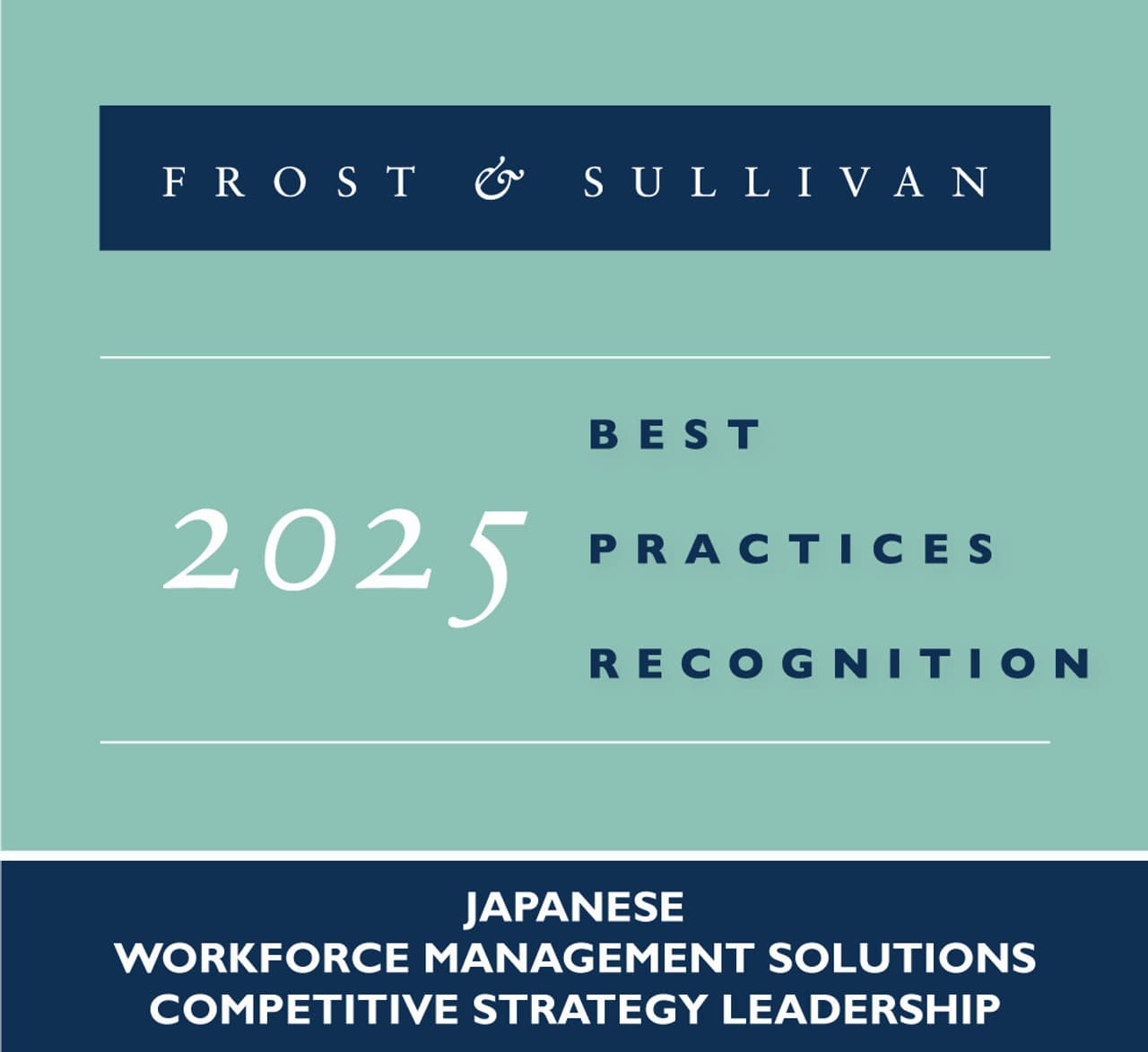 P&W Solutions Receives Frost & Sullivan's 2025 Japan Competitive Strategy Leadership Recognition in Workforce Management Solutions