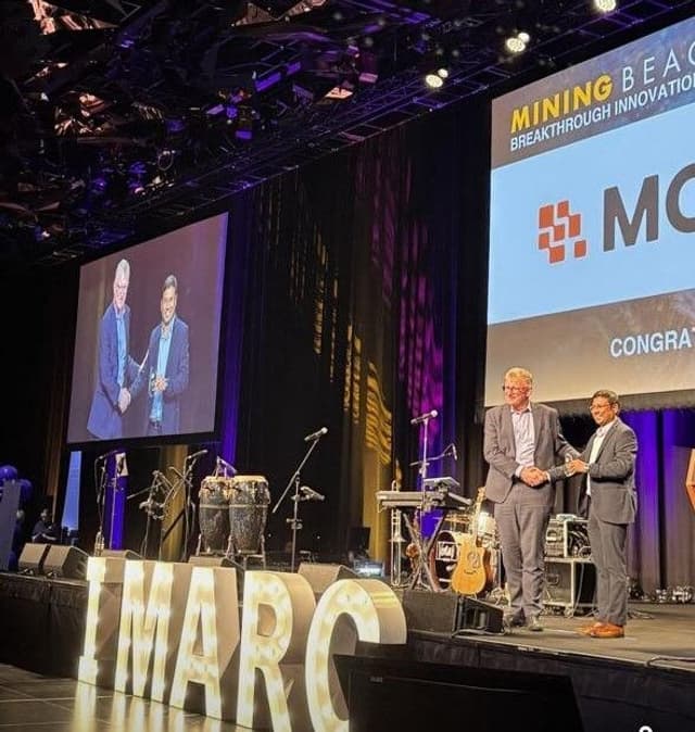MOVUS wins the Mining Beacon Breakthrough Innovation Award at IMARC 2025 for its breakthrough in prescriptive AI for mining operations