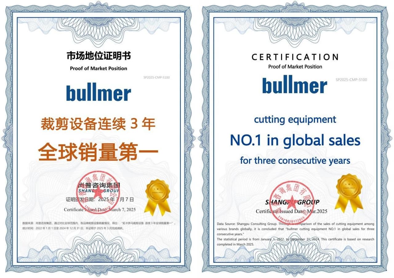 Shangpu Group Confirms Independent Market Validation: bullmer Leads Global Cutting Equipment Sales for Third Consecutive Year