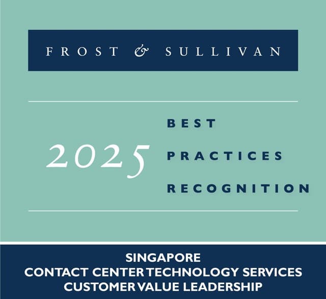 NCS Receives Frost & Sullivan's 2025 Singapore Customer Value Leadership Recognition in the Contact Center Technology Services Industry