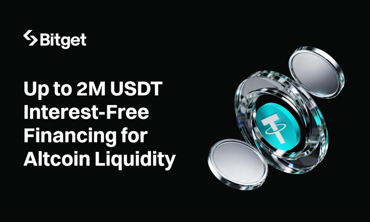 Bitget Launches Institutional Financing Program Offering Interest-Free 2M USDT to Boost Altcoin Liquidity