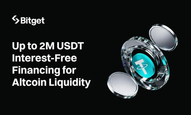 Bitget Launches Institutional Financing Program Offering Interest-Free 2M USDT to Boost Altcoin Liquidity