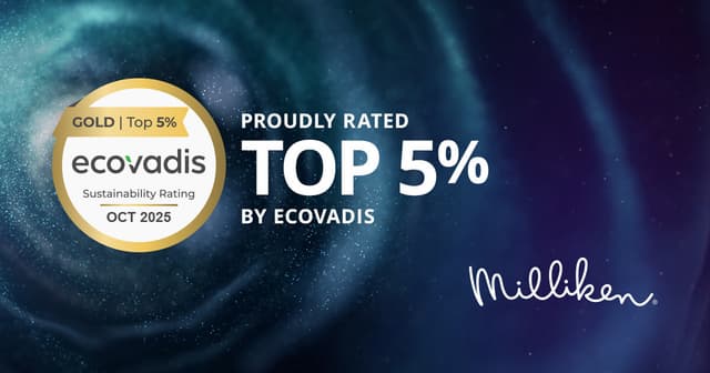 Milliken & Company Recognized with 2025 EcoVadis Gold Rating, Placing in Top 5% Worldwide