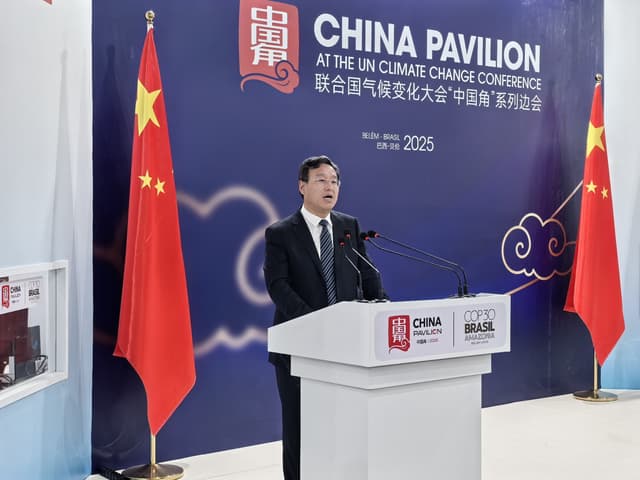 Chairman of Linglong Tire Wang Feng Delivered a Speech during COP30