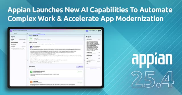 Appian Launches New AI Capabilities To Automate Complex Work & Accelerate App Modernisation