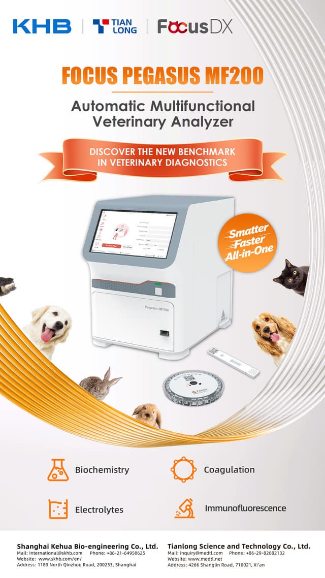 KHB Showcases the Enhanced FOCUS PEGASUS MF200 -- Redefining Efficiency in Veterinary Diagnostics
