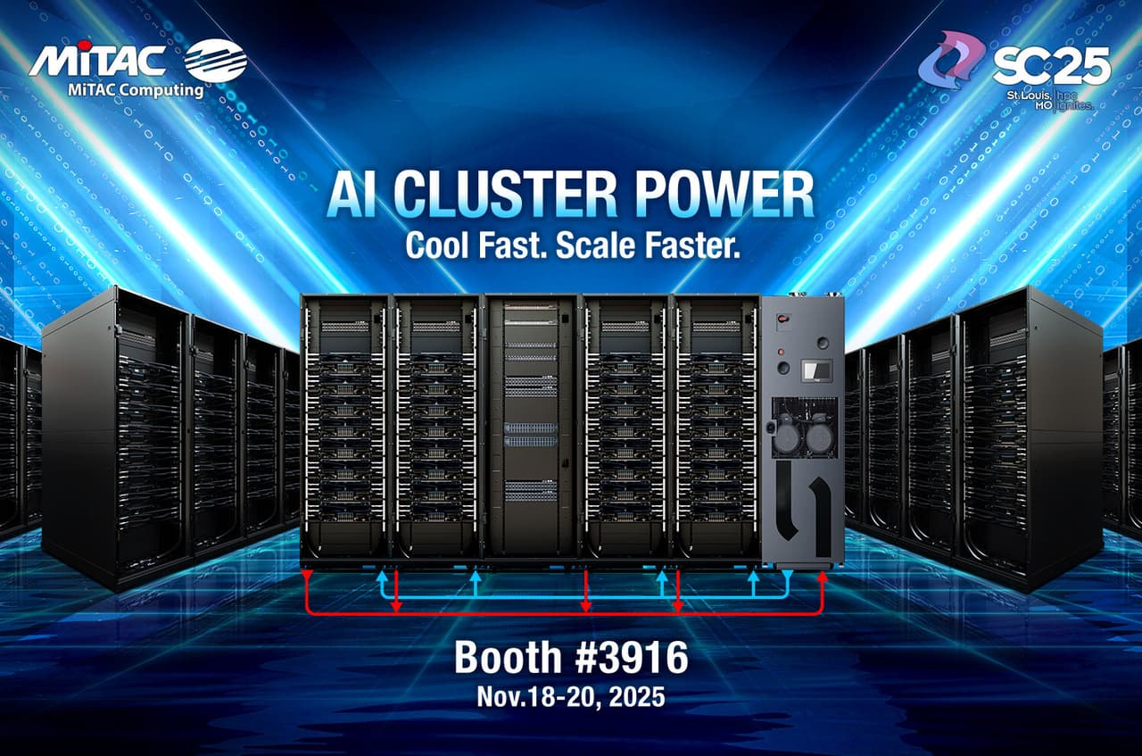 MiTAC Computing Unveils Advanced AI Cluster and Cooling Solutions at Supercomputing 2025