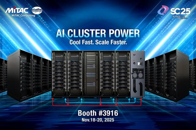 MiTAC Computing Unveils Advanced AI Cluster and Cooling Solutions at Supercomputing 2025