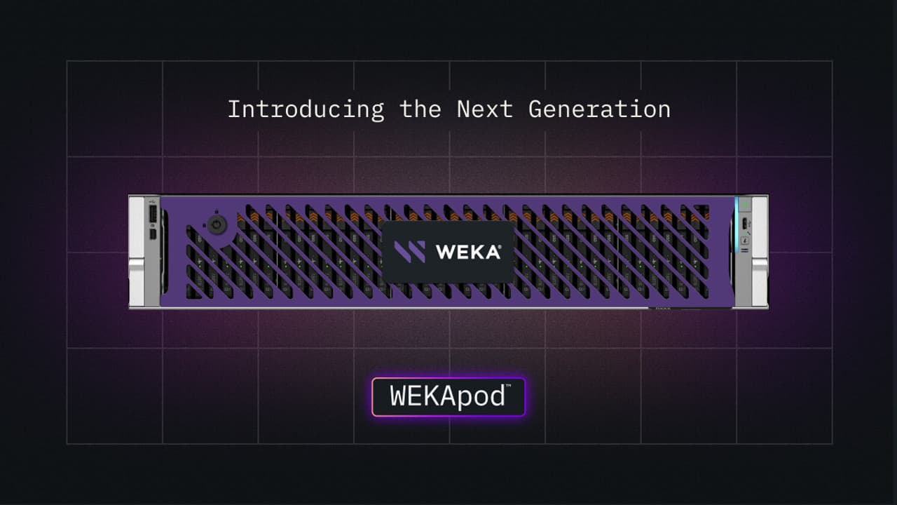 WEKA Unveils Next-Gen WEKApod Appliances to Redefine AI Storage Economics