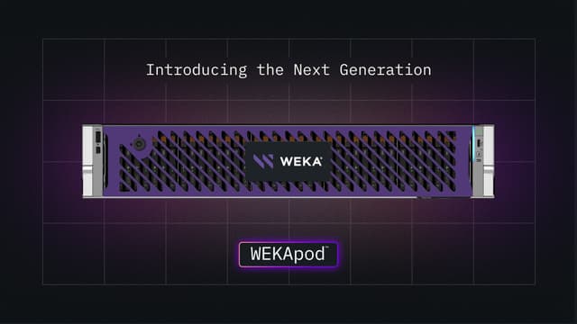 WEKA Unveils Next-Gen WEKApod Appliances to Redefine AI Storage Economics