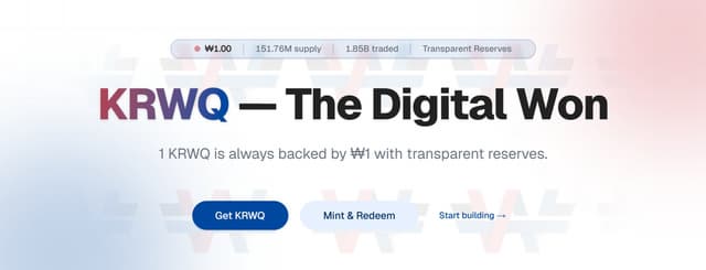 KRWQ Becomes the First Korean Won Stablecoin to Surpass ₩1 Billion in Trading Volume