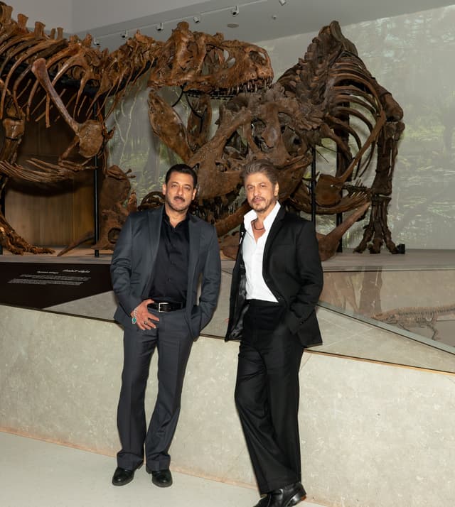 Bollywood Superstars Shah Rukh Khan and Salman Khan Attend Natural History Museum Abu Dhabi's VIP Opening