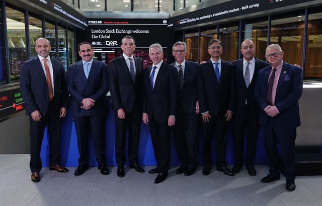 DAR GLOBAL RINGS THE LONDON STOCK EXCHANGE OPENING BELL AS SAUDI ARABIA REAL ESTATE OPENS TO THE WORLD