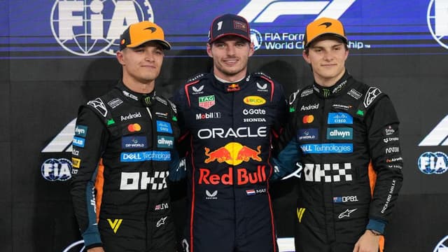 Piastri only third as Verstappen takes pole in finale
