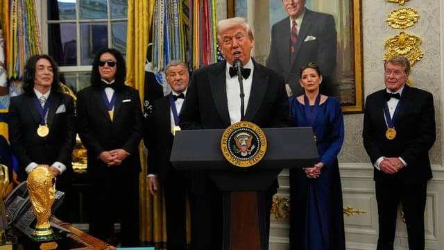 Kennedy Center honours stars but Trump takes spotlight