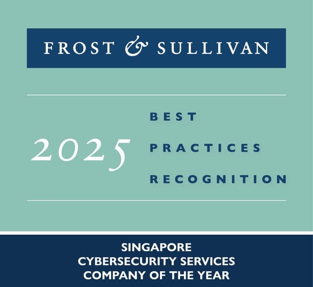 Singtel Receives Frost & Sullivan's 2025 Singapore Company of the Year Recognition in Cybersecurity Services Leadership
