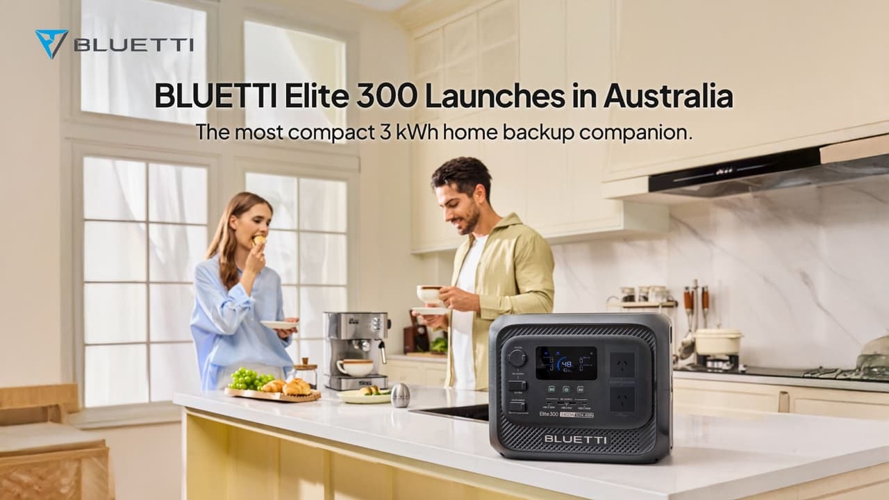 BLUETTI Unveils Elite 300 in Australia: Most Compact 3kWh Portable Power Station