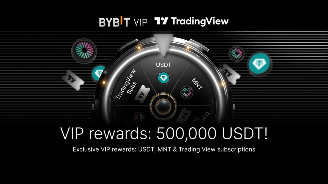 Bybit VIP Exclusive: a Chance to WinMNT, USDT Airdrops and TradingView Subscriptions from 500,000 USDT Prize Pool